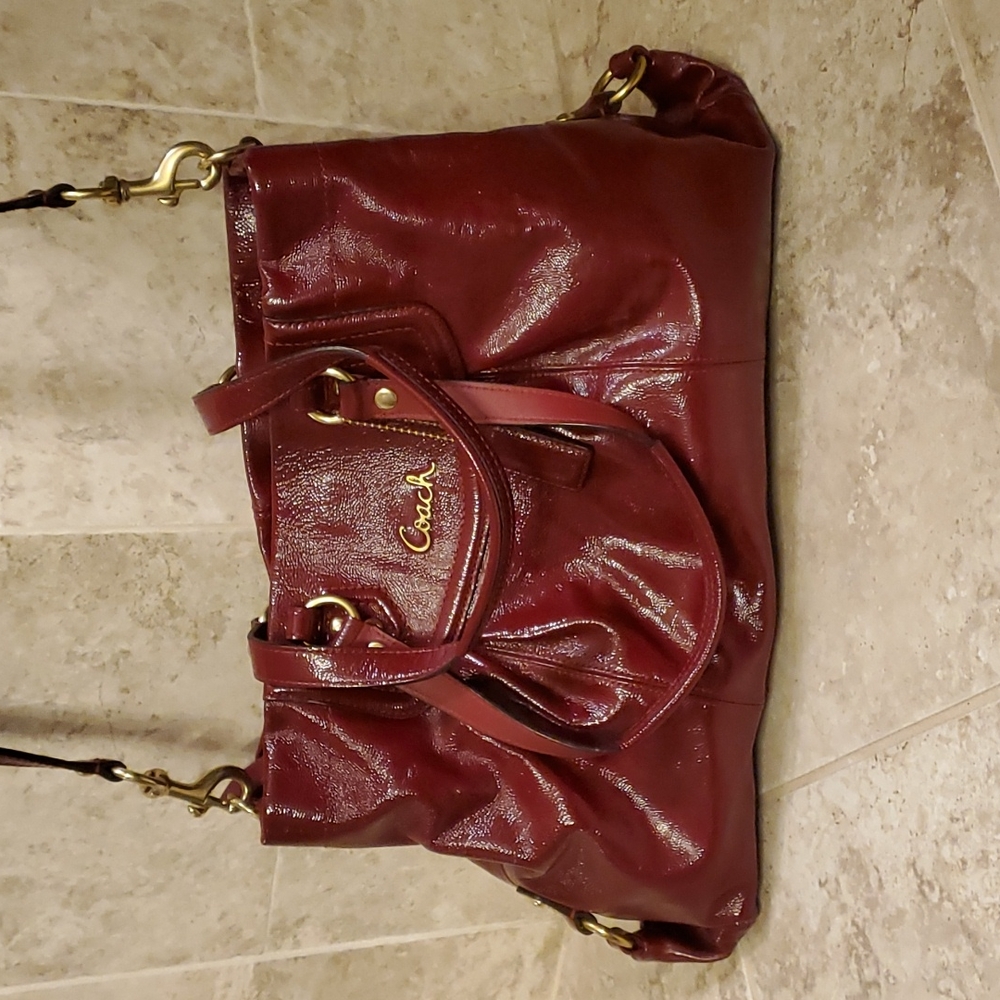 Coach Ashley F20464 Patent Leather Purse